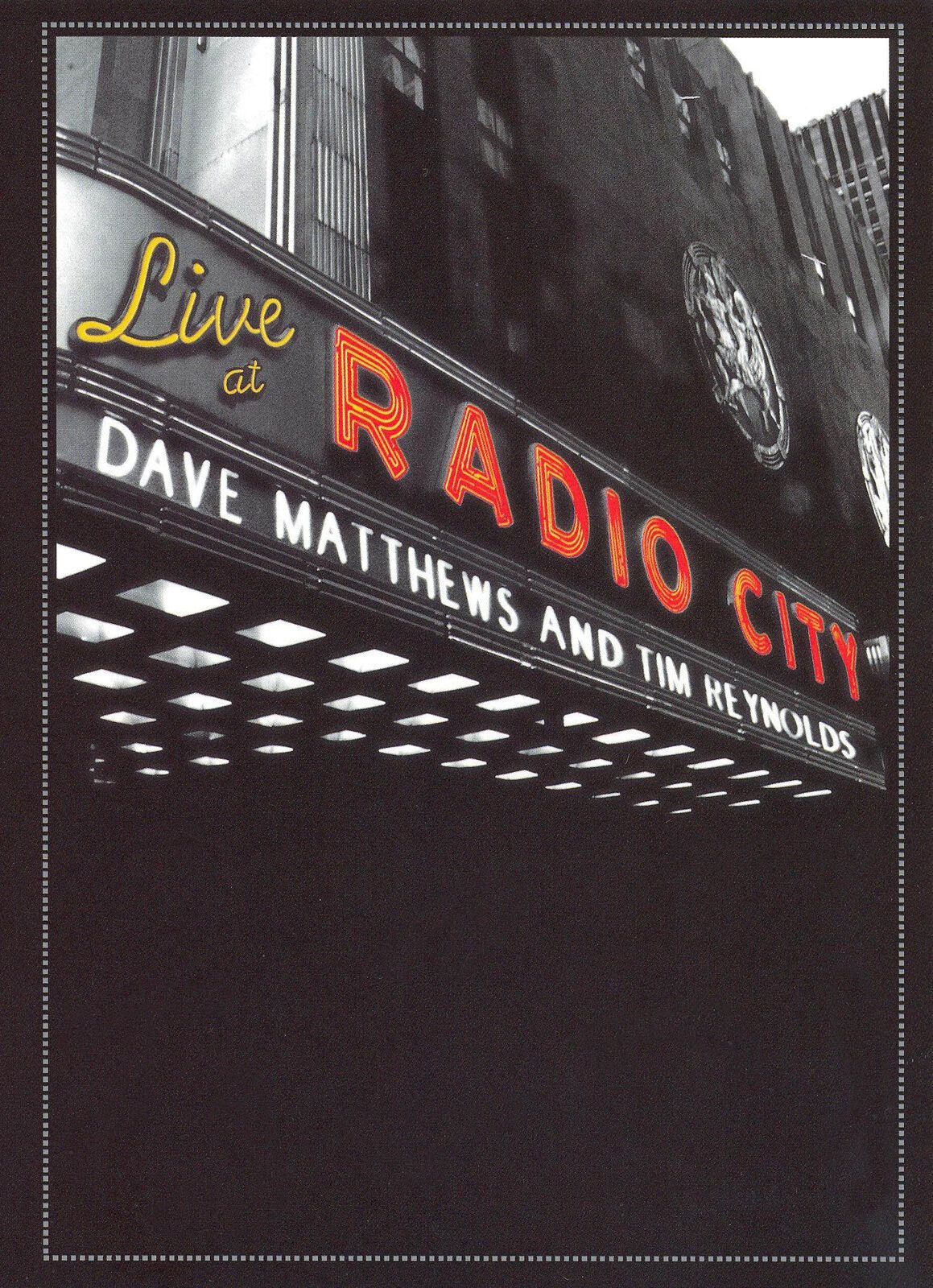 DVD Concert Dave Matthews and TIM REYNOLDS Live at Radio City
