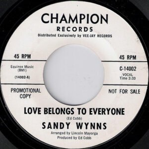 Love Belongs To Everyone 45rpm 45 RPM