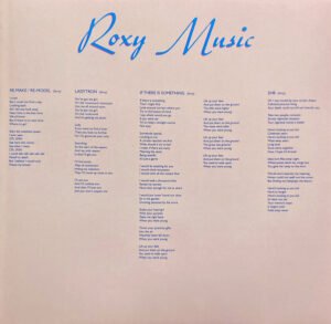 ROXY MUSIC NEW