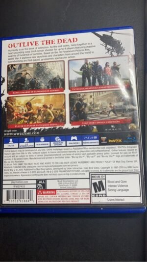 World War Z PS4 Action & Adventure NM/NM