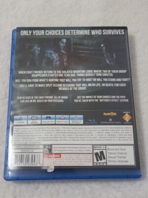 Until Dawn PS4 Horror NM/NM