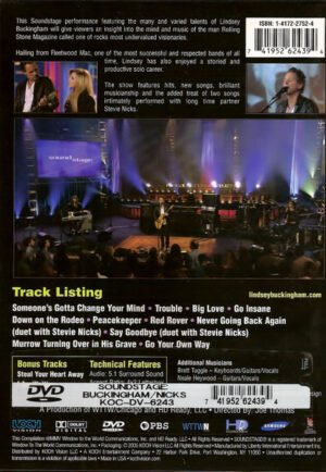 Soundstage Presents Lindsey Buckingham Live DVD Album