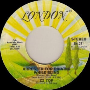 Arrested For Driving While Blind ROCK 7"