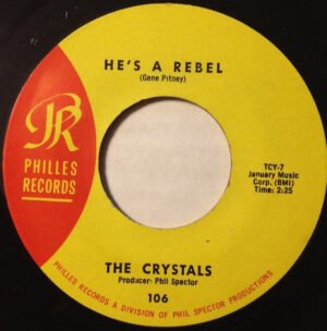 He’s A Rebel / I Love You Eddie Pop 45 RPM