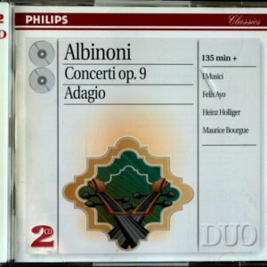 ALBINONI: COMPLETE CTOS OP.9 / ADAGIO FOR ORG & ST CD